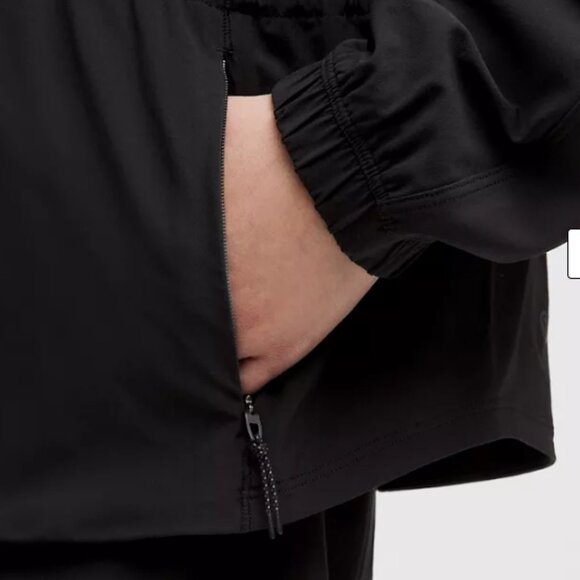 Lululemon UV-Protective Cinch-Waist Running Jacket in Black, Size Medium - Picture 8 of 10